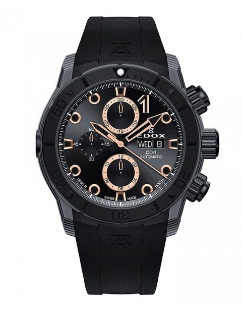 EDOX CO-1 Carbon Chrono Automatic 01125-CCN-NR