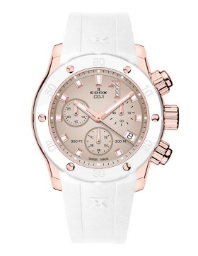 EDOX CO-1 Chronolady Diamonds 10255-37RBCAB-BEIDR