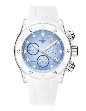 EDOX CO-1 Chronolady Diamonds 10255-3BCAB-BUCIDN