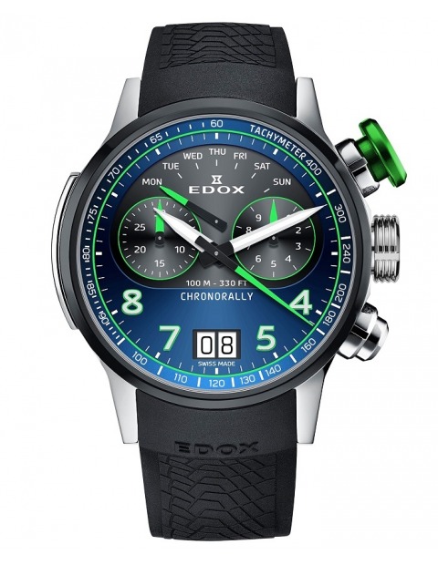 EDOX Chronorally Titanium 38003-TINV-BUNV