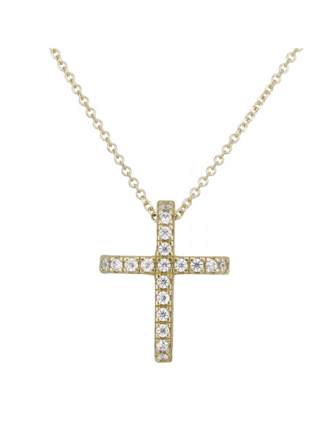 Xρυσός σταυρός με αλυσίδα 23110010